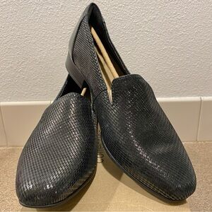 CLARK’S Women's Juliet Hanley Black Leather Loafers - 10